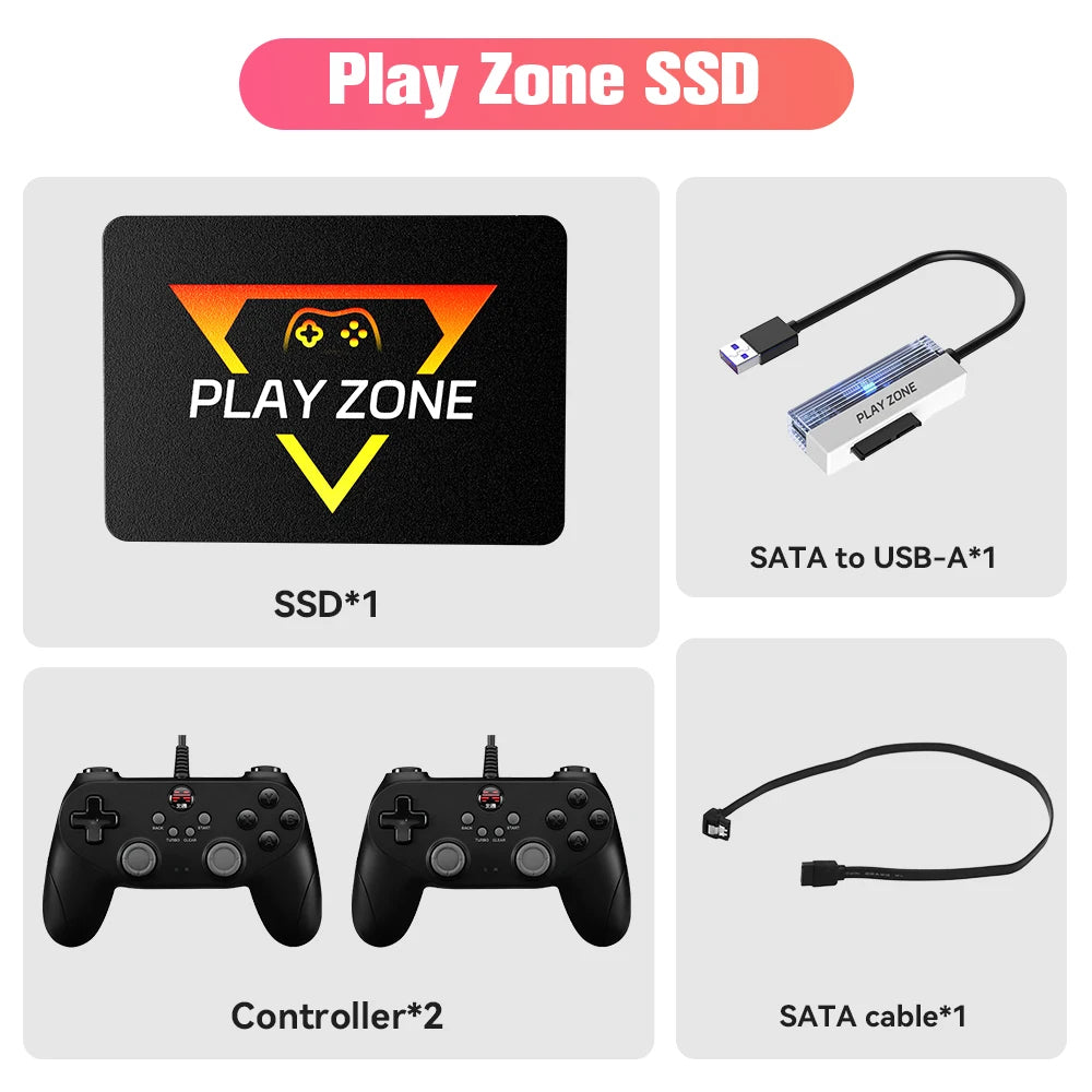 PlayZone 1TB Portable External Game SSD Handheld Game Console