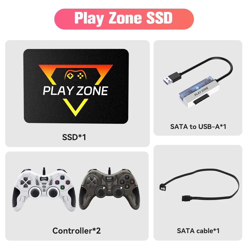 PlayZone 1TB Portable External Game SSD Handheld Game Console