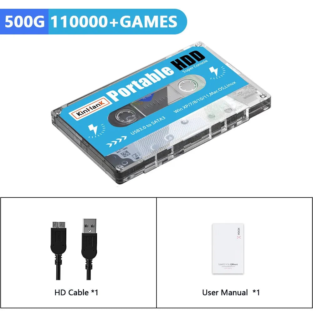 KINHANK Portable Super HDD Game Console