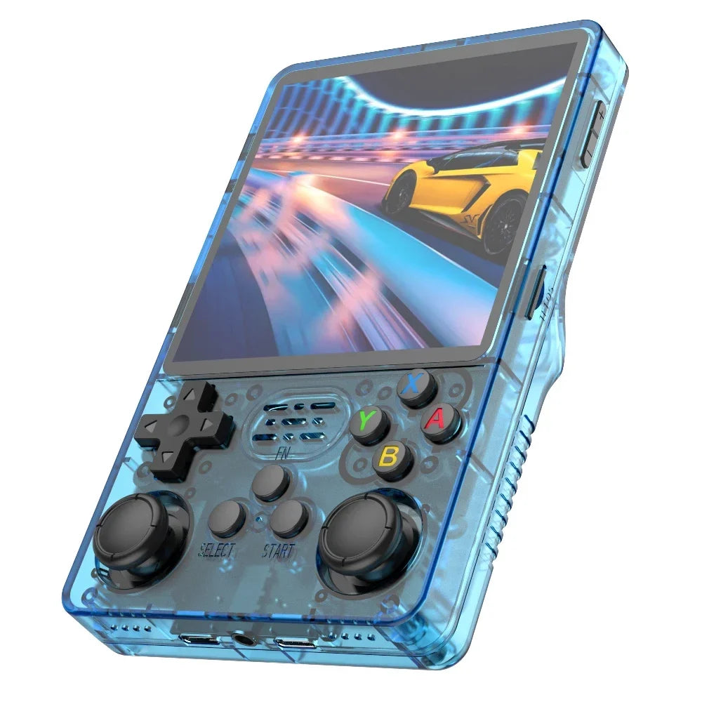 Console de Jeu Portable rétro Nawchedo R36S, 128 Go, avec Plus de 30 émulateurs Populaires, Plus de 40 000 Jeux Classiques et Une Batterie de 3 500 mAh - Noire Console de Jeu Portable rétro Nawchedo R36S, 128 Go, avec Plus de 30 émulateurs Populaires, Plus de 40 000 Jeux Classiques et Une Batterie de 3 500 mAh - Noire