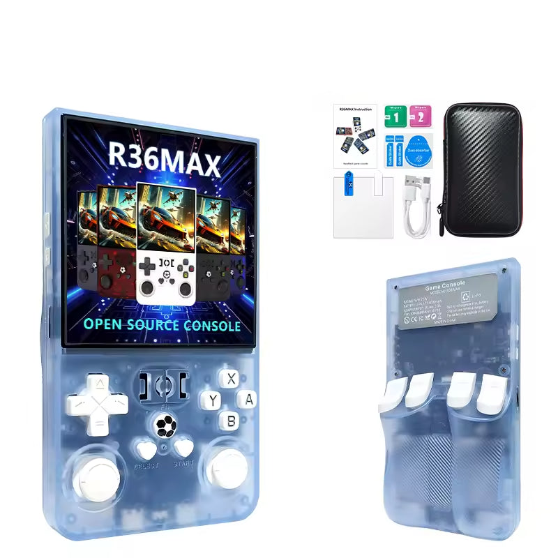 Consola de juegos portátil retro R36MAX con sistema Linux