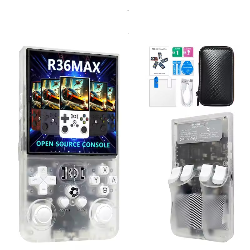 Consola de juegos portátil retro R36MAX con sistema Linux