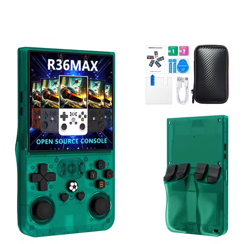 Consola de juegos portátil retro R36MAX con sistema Linux